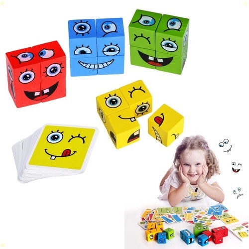 Cubo Das Emoções Brinquedo Educativo Estimula A Criatividade Infantil