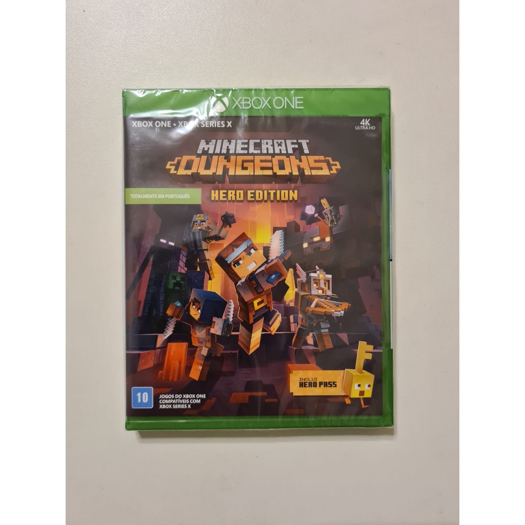 Minecraft Dungeons Lacrado Mídia Física Xbox One Original Shopee Brasil