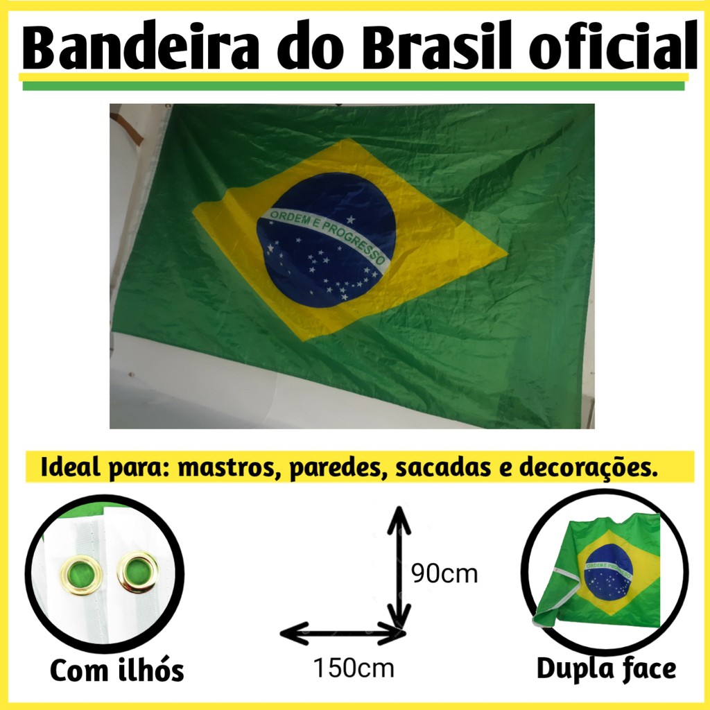 Bandeira do Brasil 90x150 cm