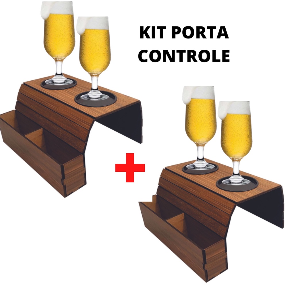 Kit 2 Esteira braço de sofá porta copos em mdf pintado no gel