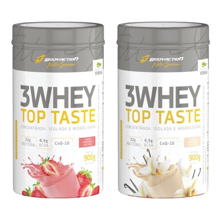 Kit 2x Whey 3W Top Taste 900g – Bodyaction