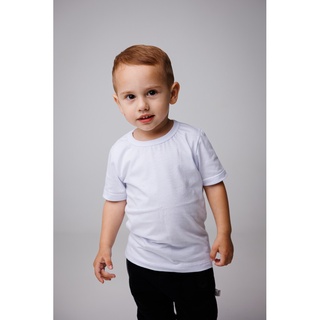 Camiseta Infantil Branca 100% Algodão - Atacado de Camisetas