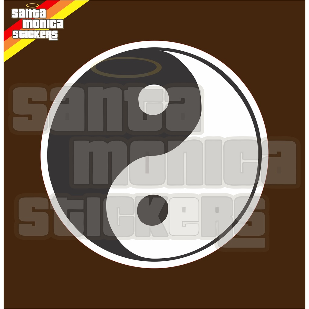 Adesivo da Marca de Roupa Tony Country Símbolo Yin Yang | Shopee Brasil