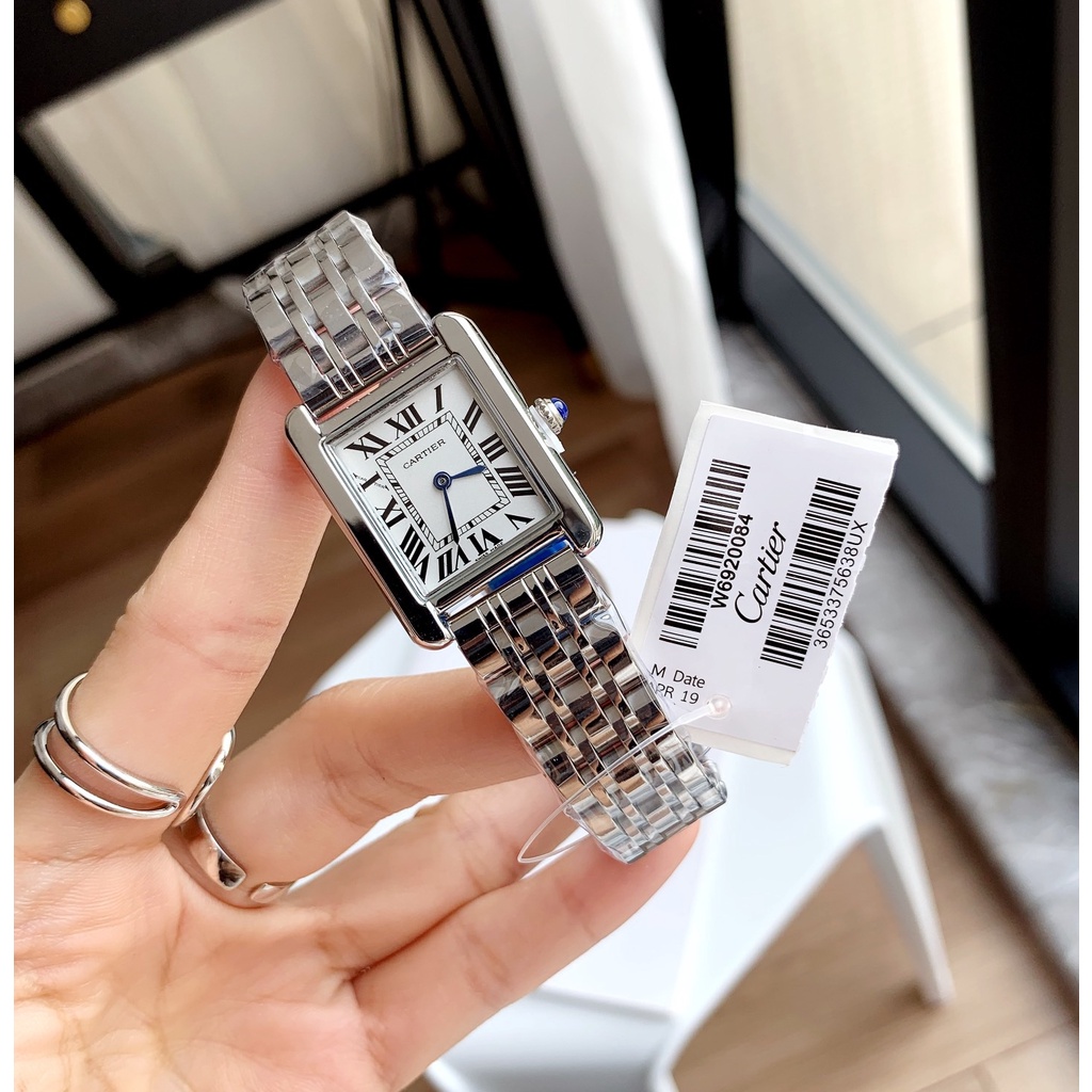 Cartier Combinado Das Mulheres Relógio Casual De Quartzo