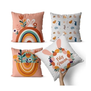 Kit 4 capas de Almofadas Pascoa