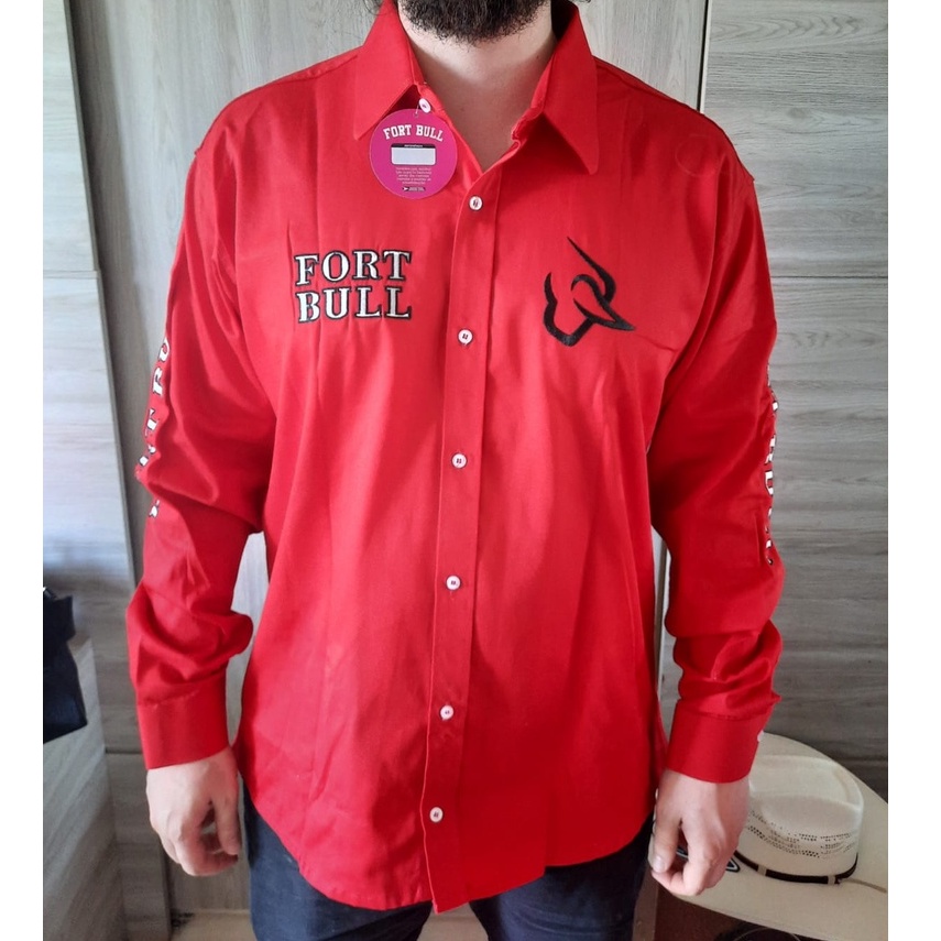 Camisa Fort Bull cowboy country original | Shopee Brasil