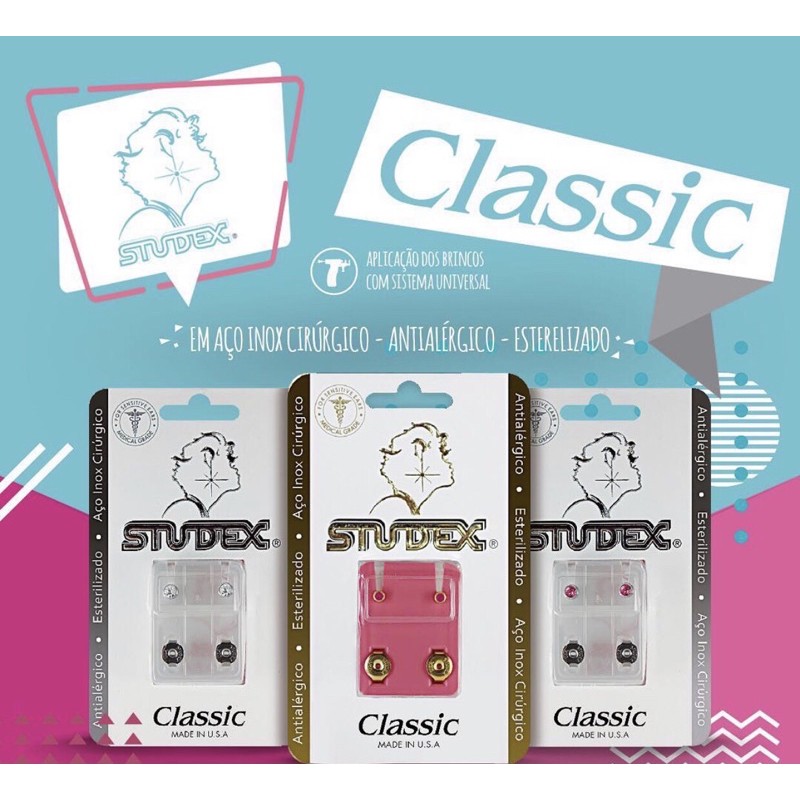 Brincos Studex Classic Folheados A Ouro 24k E Antialérgico Shopee Brasil