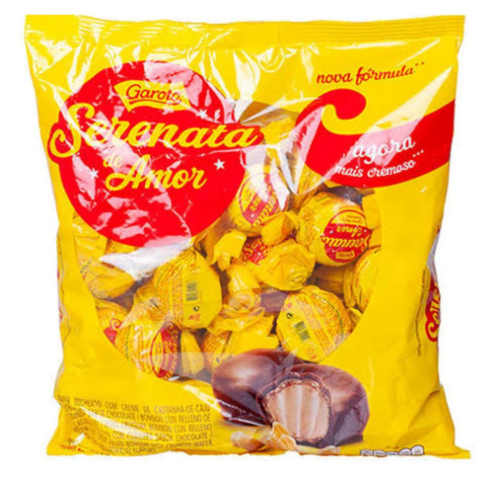 Pacote bombom garoto serenata de amor chocolate envio 24h Shopee Brasil