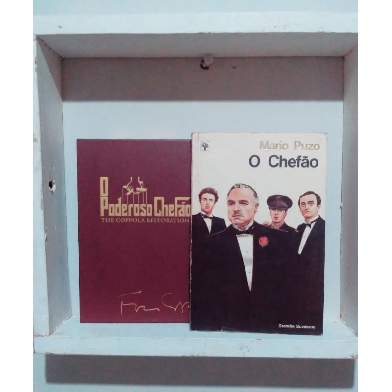 O poderoso chefão (livro+trilogiaDVD) | Shopee Brasil