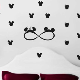Adesivo Decoração De Parede Infantil Mickey e Minnie