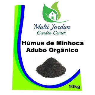 10kg Humus de Minhoca Fertilizante Adubo Orgânico Hortaliças Flores Frutas Plantas