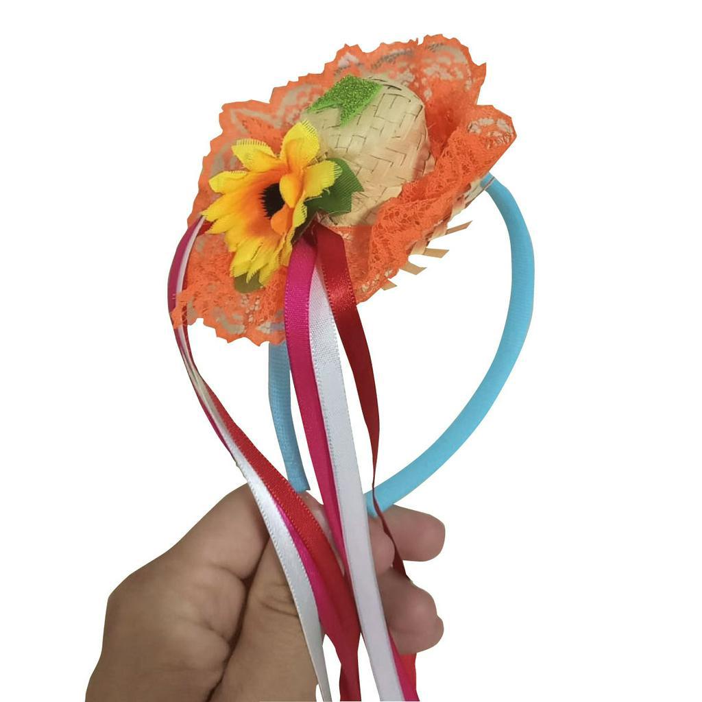 Tiara Junina Infantil Laranja Shopee Brasil