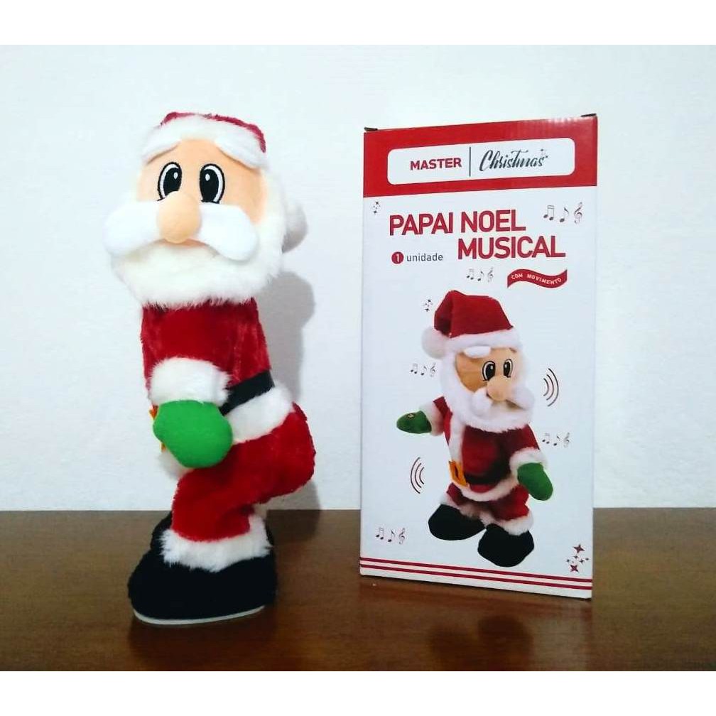 Papai Noel De Pelúcia Rebola Bumbum Dançarino Musical | Shopee Brasil