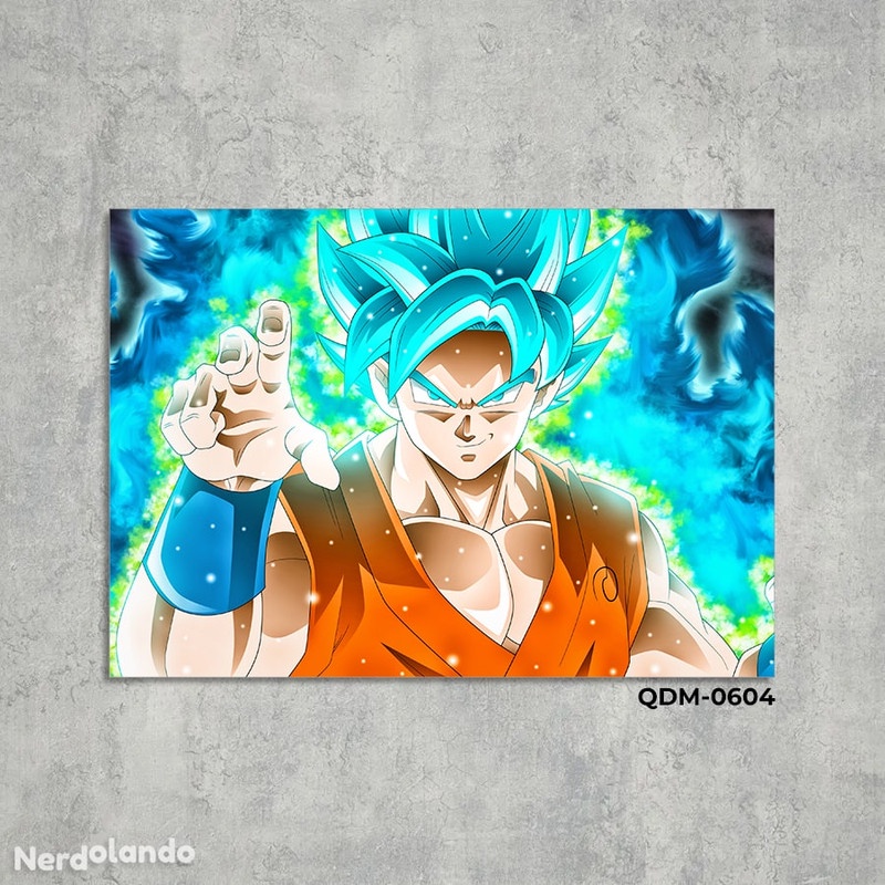 Quadro - Dragon Ball Super - Goku super sayajin - Decoração