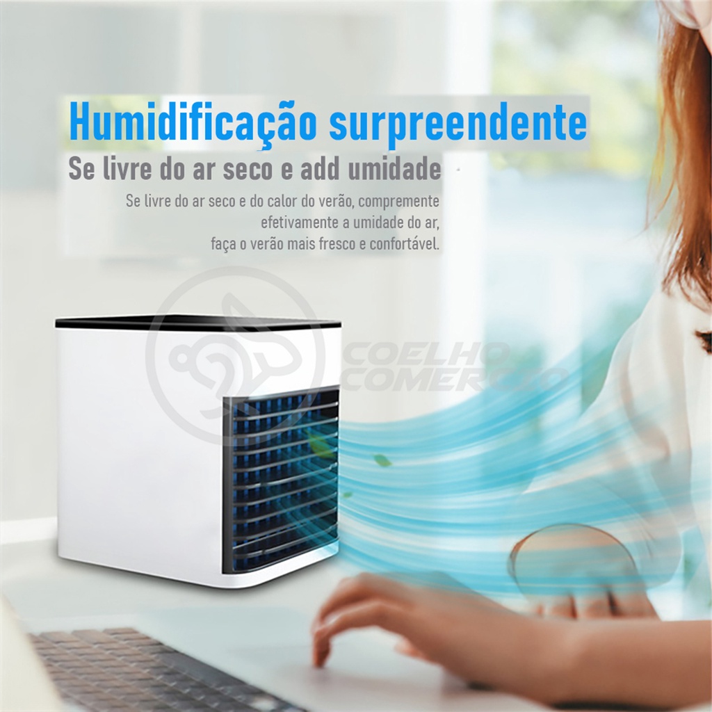 Mini Ar Condicionado Portátil Arctic Air Cooler 3 Velocidades ...