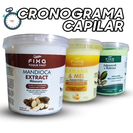 Cronograma Capilar Fixa Toque Fiho