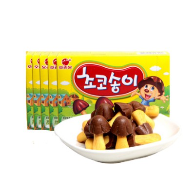Biscoito Cogumelo Chocolate Zangle Choco Boy importado coreano 50g ...