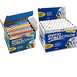 Giz Escolar GIOTTO Hipoalergenico Kit 100 Branco + 100 Coloridos