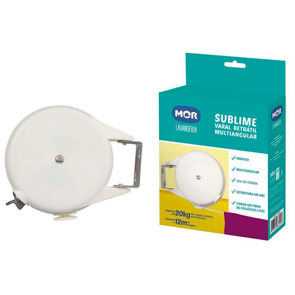 Varal Retratil Multiangular Sublime Mor 12MT | Shopee Brasil