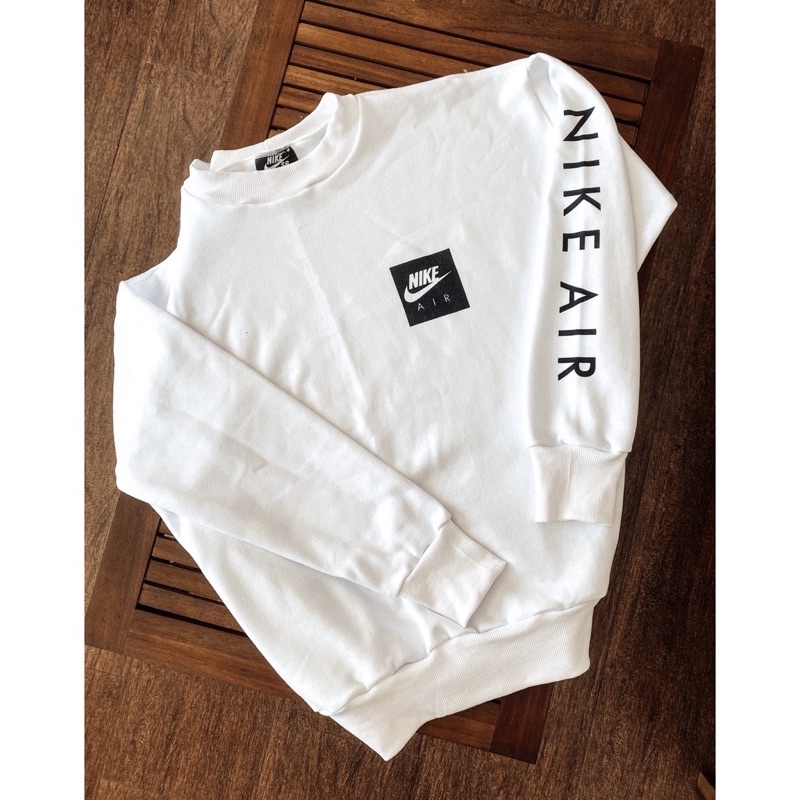 Blusa Nike Air Moletom Gola Redonda Unissex
