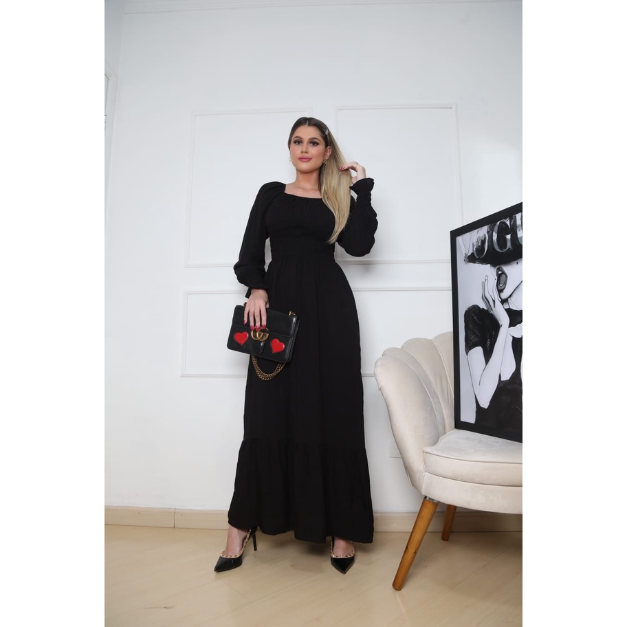 Vestido Manga Longa Esporte Fino na Black Friday 2025 | BuscaProdutos