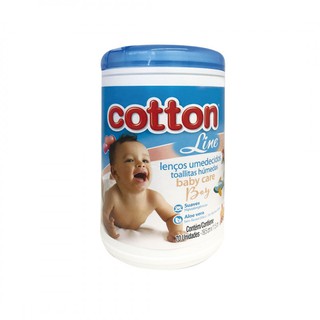 Lenços Umedecidos Cotton Line Baby Care - 70 unidades