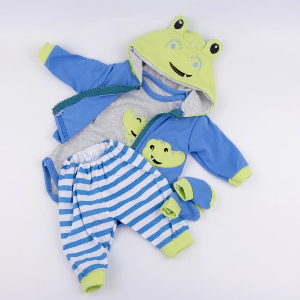 Conjunto de Roupas para Boneca Bebê Reborn Menino com Cerca de 48cm de ...