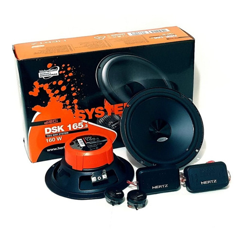 Alto Falante Kit 2 Vias Hertz Dieci Italiano Dsk 165.3 6 Polegadas