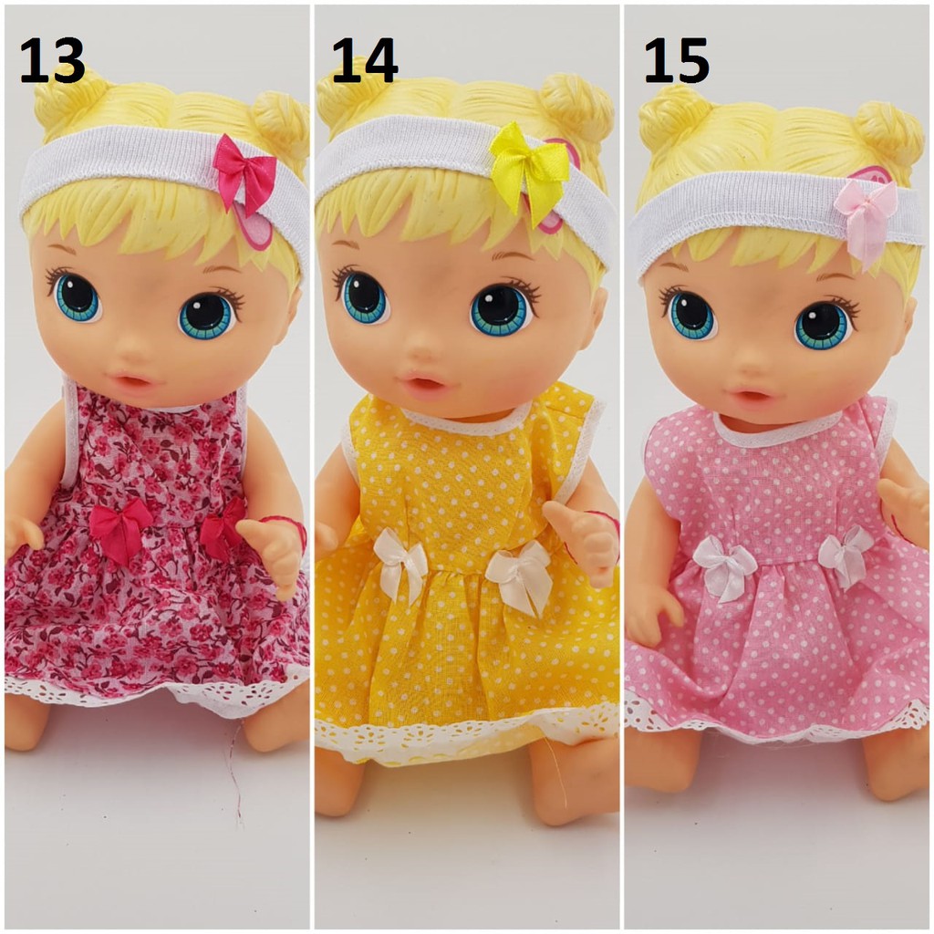 kit 4 Roupinhas para boneca baby alive Vestido para boneca - Rose