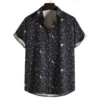 Camisa Moda Verão estampa universo space galaxya