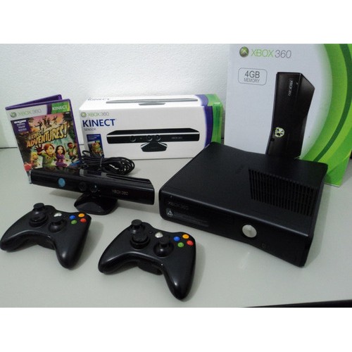 Xbox 360 Coleção com 32 Jogos para Colecionador com Kinect e 2
