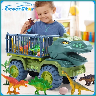 4pcs/1pcs kids Brinquedo De Construção Dinossauro Desenho De Carro  Escavadeira Caminhão De Basculante , Educativo diy Infantil