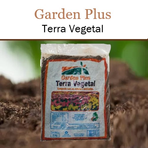 Terra Vegetal 10kg Garden Plus Fertilizante Humus