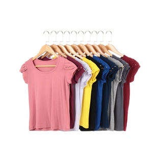 Kit 2 Blusas Femininas Manga Dupla T-shirt