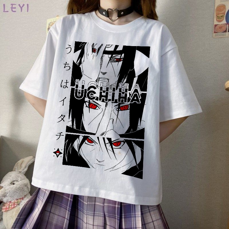 Camiseta Camisa Simbolo Clã Uchiha Itachi Sasuke Obito - Estilo Kraken -  Camiseta Feminina - Magazine Luiza
