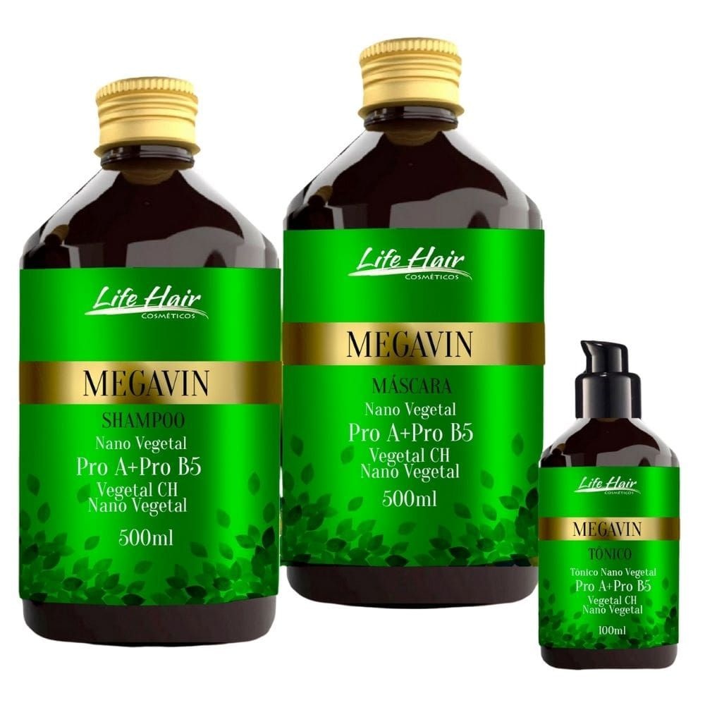 Kit Crescimento Megavin Life Hair | Shopee Brasil