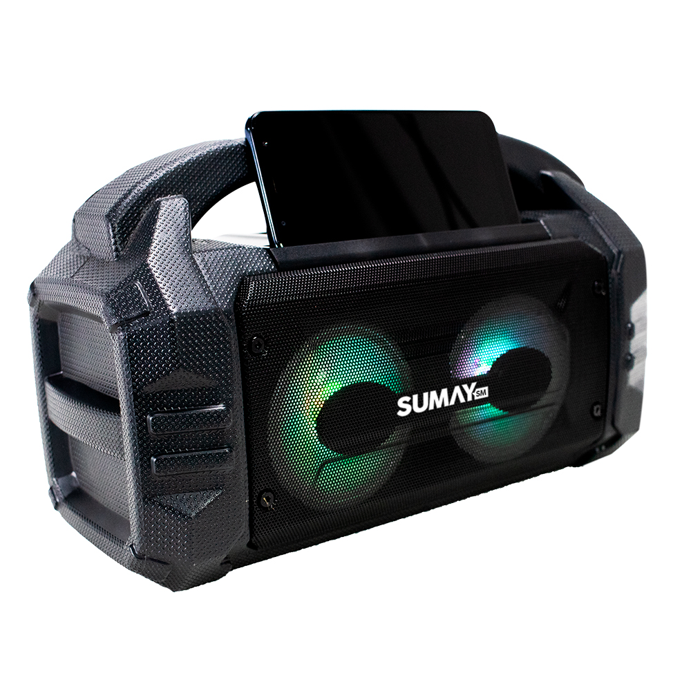 Caixa de Som Sumay Sunbox CSP1304 - Portatil com Bluetooth | Shopee Brasil