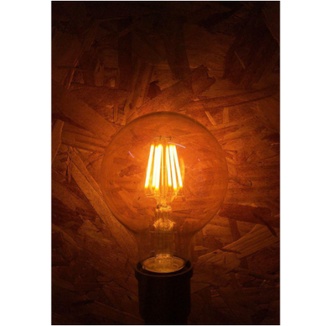 Lâmpada Retro de Filamento Led G80 E27 2200K 4W