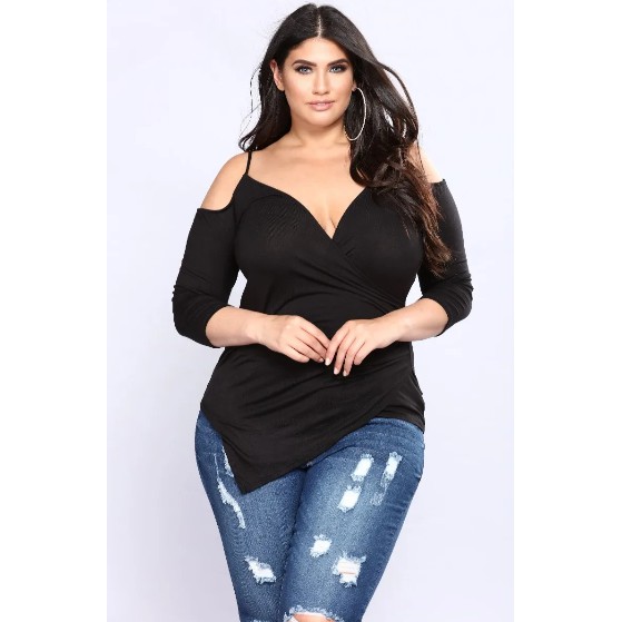 Blusa Plus Size Demi  Roupas plus size, Blusas femininas, Moda para  gordinhas