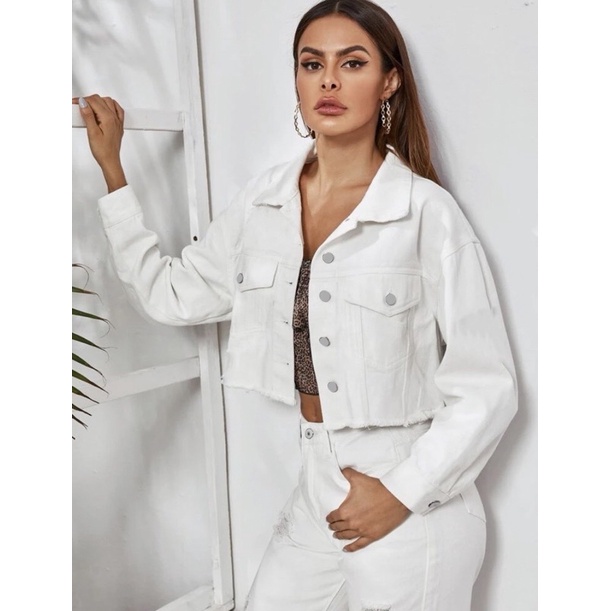 Jaqueta branco hot sale feminino