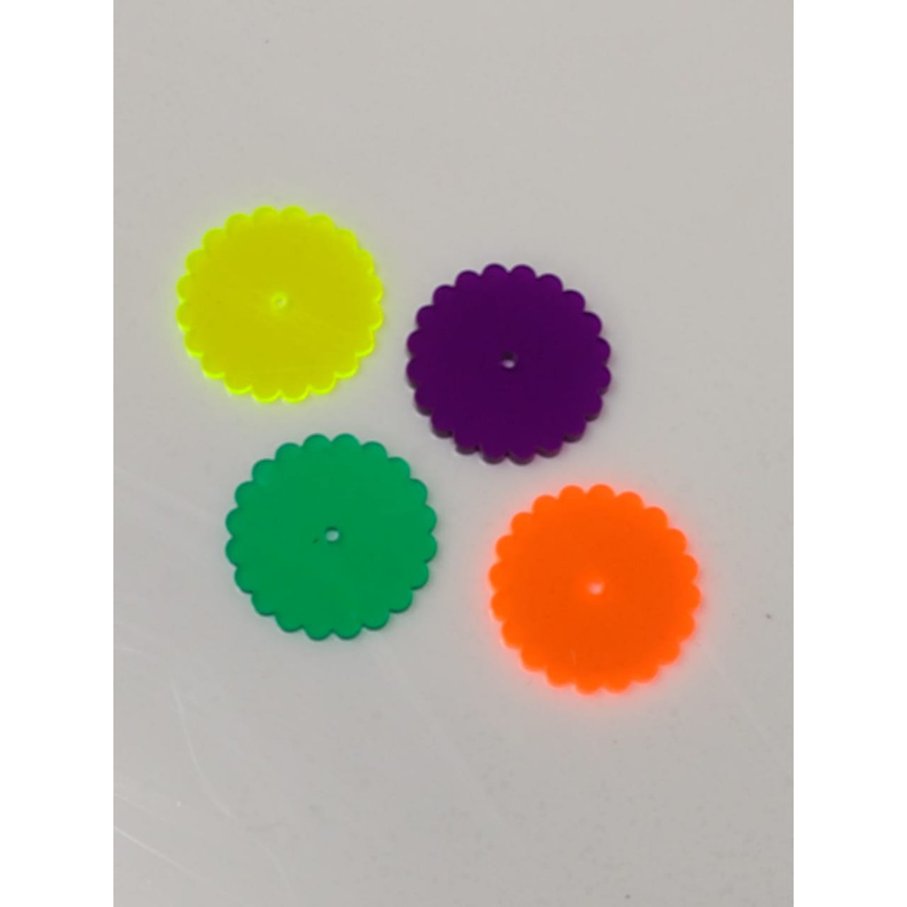 150 Bases Coloridas Transparentes em Acrilico Para Biscuit Shopee Brasil