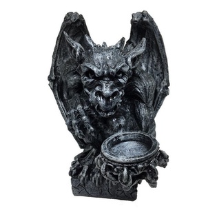 Gárgula Porta Vela Estatueta Resina (pedra)