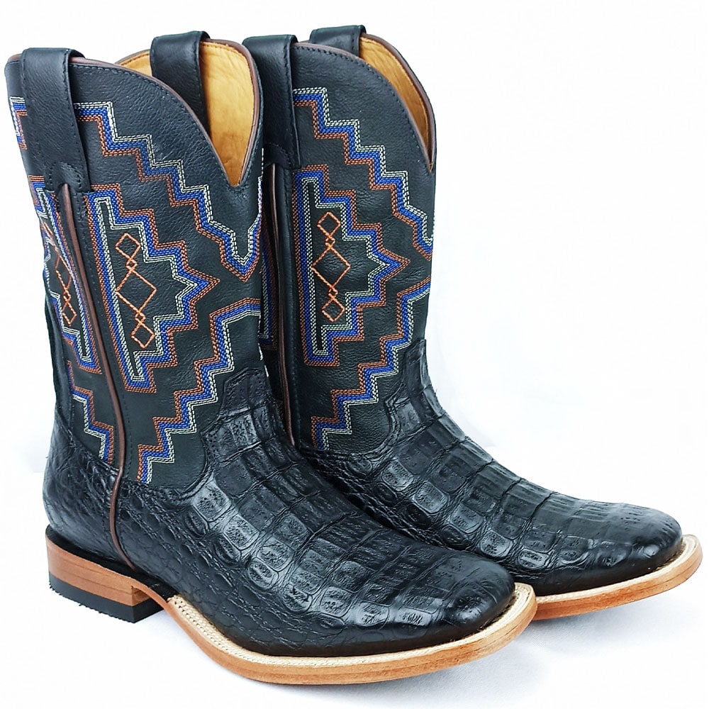 Bota texana masculina 2024 couro de jacaré