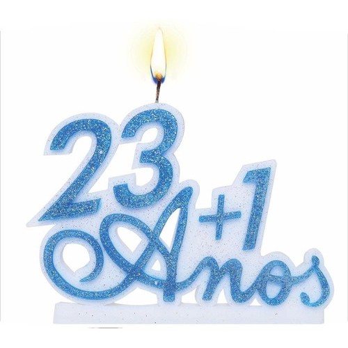 Vela 24 anos 23+1 ANIVERSÁRIO - Alchester | Shopee Brasil 