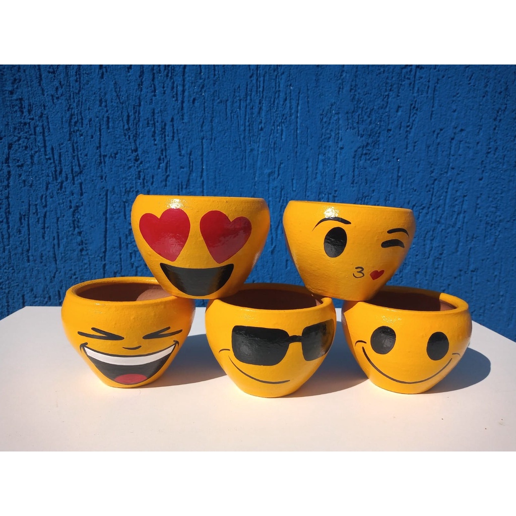 Vaso Emoji para Suculentas e Cactos