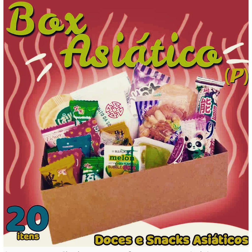 Box Asiático (P) - Doce, Chocolate, Snack e Guloseima | Shopee Brasil