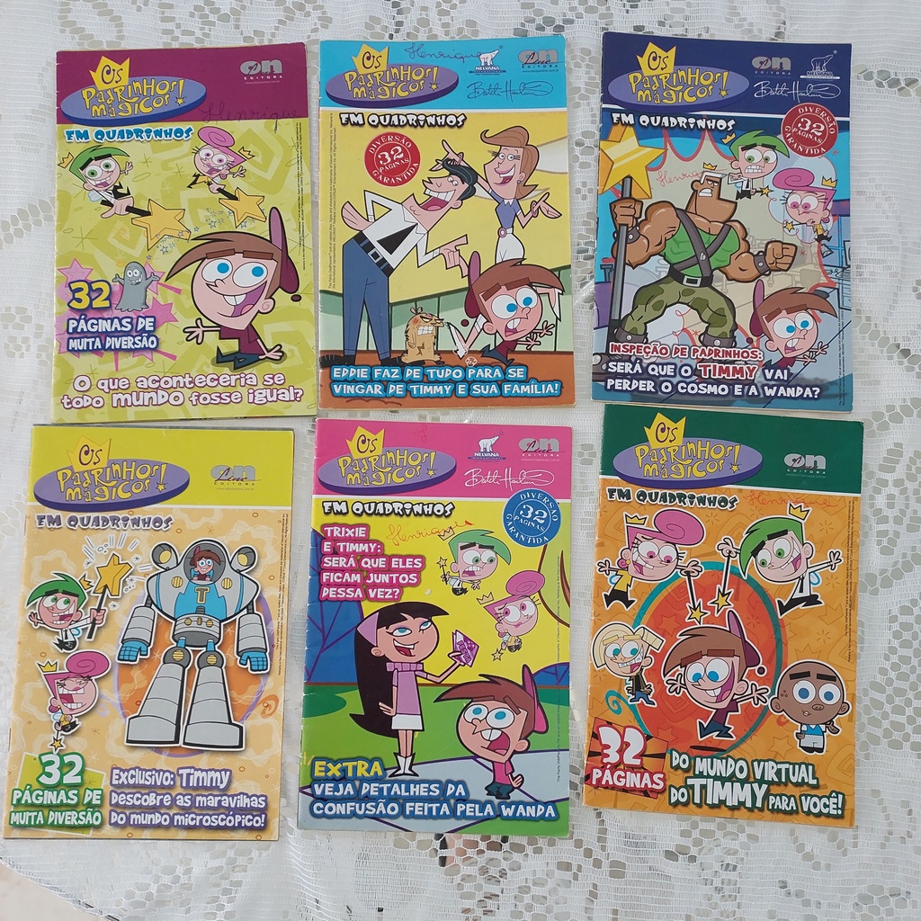 Lote 6 gibis Padrinhos Mágicos | Shopee Brasil