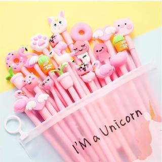 40 Pçs / Conjunto Caneta Gel Para Material Escolar / Papelaria / Caneta De Tinta Gel Infantil | 40Pcs/Set Gel Pen Cartoon Pen Stationery School Supplies Gel Ink Pen Kids Gifts Free Pencil Case