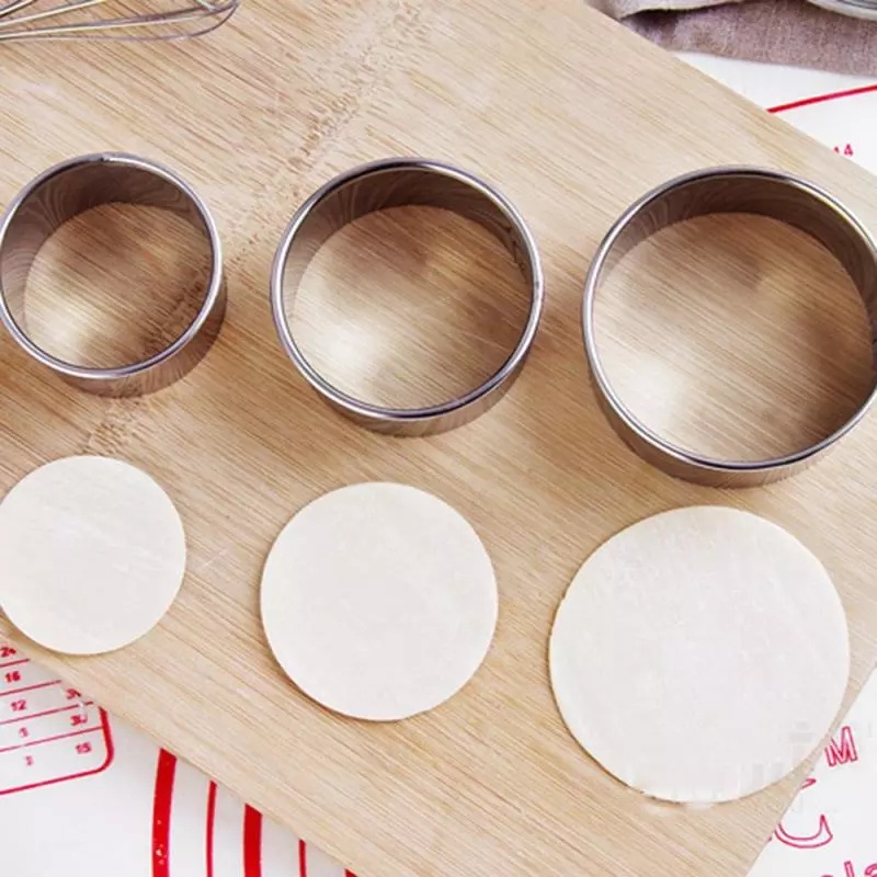 5 Pcs Massa Redonda Em Forma De Aço Inoxidável Ferramenta Mo
