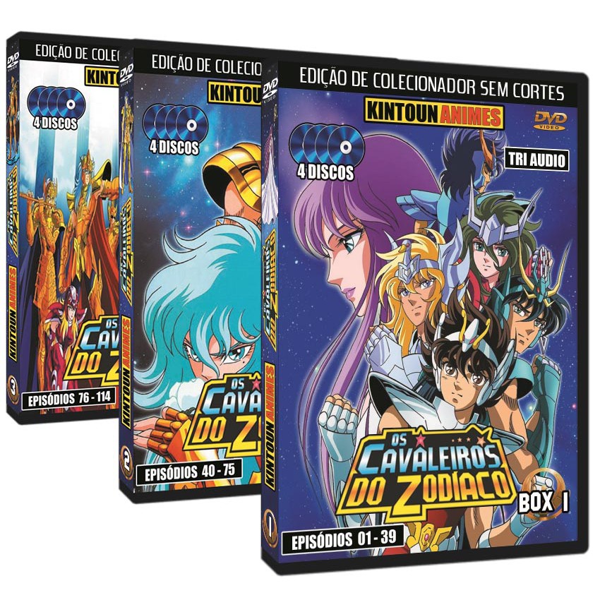 Os Cavaleiros Do Zodíaco Todas As Sagas E Filmes Em Dvd | Shopee
